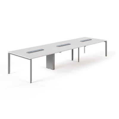 MC3.0 E1 Melamine Board Conference Table Meeting Room Desk With Cable Management