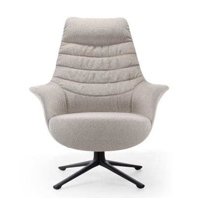 Contemporary Soft Upholstery Modern Office Lounge Chairs With Base Reclining