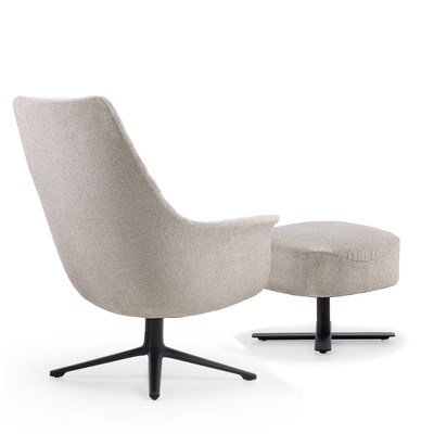 Contemporary Soft Upholstery Modern Office Lounge Chairs With Base Reclining