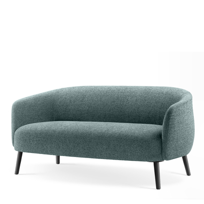 Plush Modern Office Couch , Bouncy Fabric Waiting Area Sofa For Small Spaces