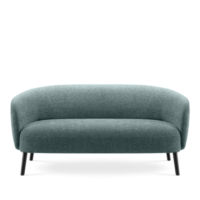 Plush Modern Office Couch , Bouncy Fabric Waiting Area Sofa For Small Spaces